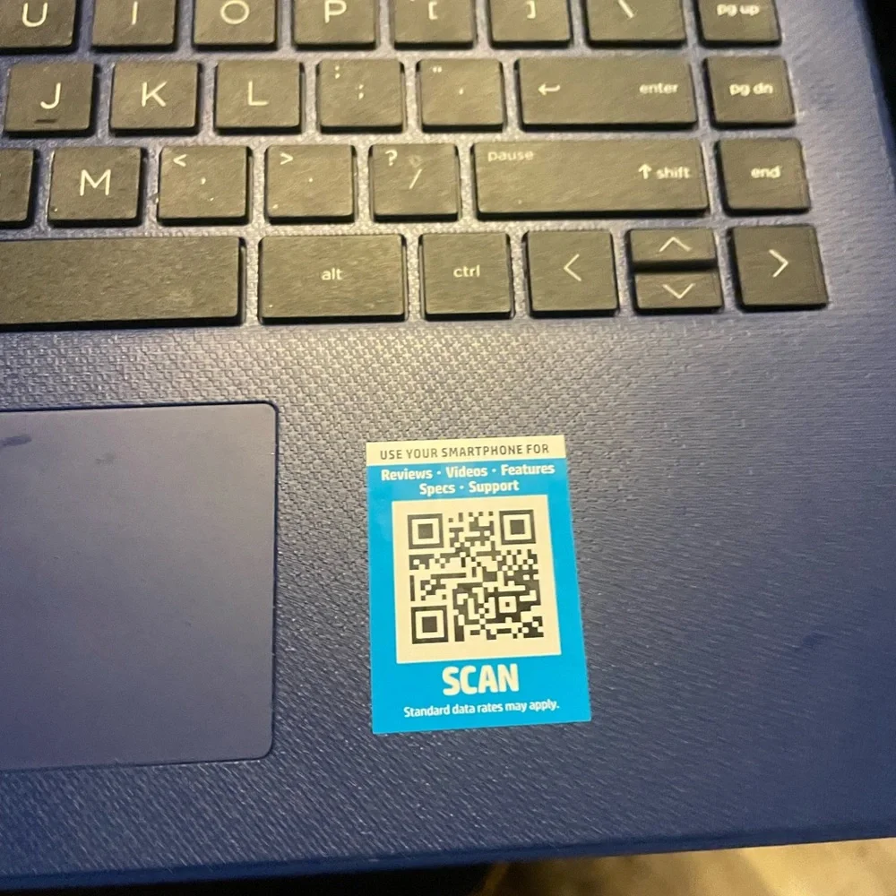 HP touch screen lap top computer